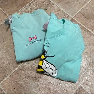 SS L/S Pineapple Tee + SS Bee Kind L/S Crop Bundle